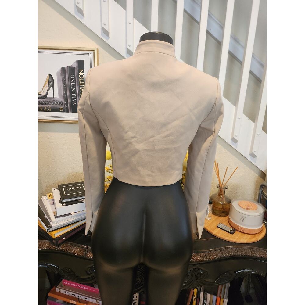 Zara Cropped Tailored Blazer size S - Picture 4 of 5